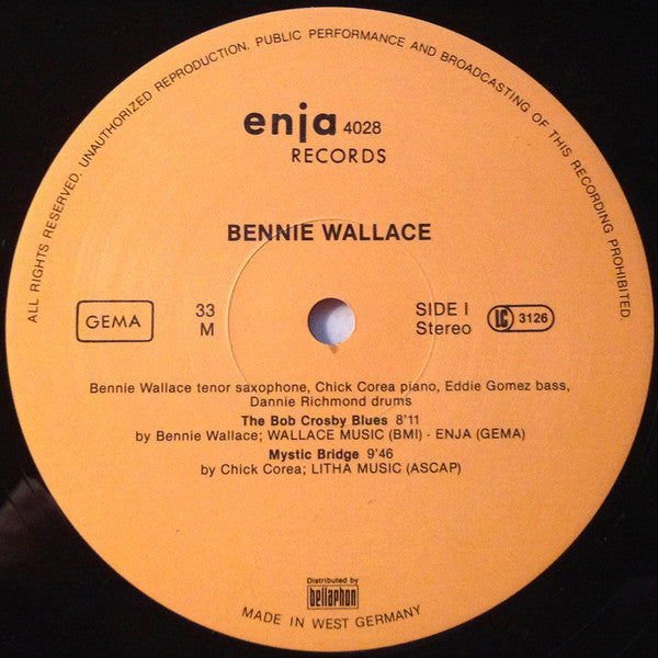 The Bennie Wallace Trio* & Chick Corea – The Bennie Wallace Trio & Chick Corea