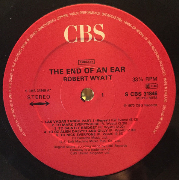 Robert Wyatt – The End Of An Ear