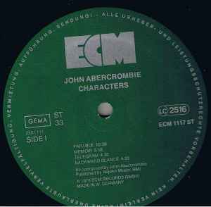 John Abercrombie – Characters ECM