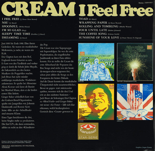 Cream – I Feel Free