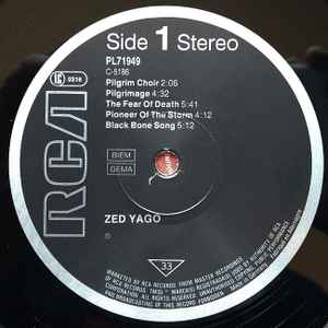 Zed Yago – Pilgrimage , Gatefold
