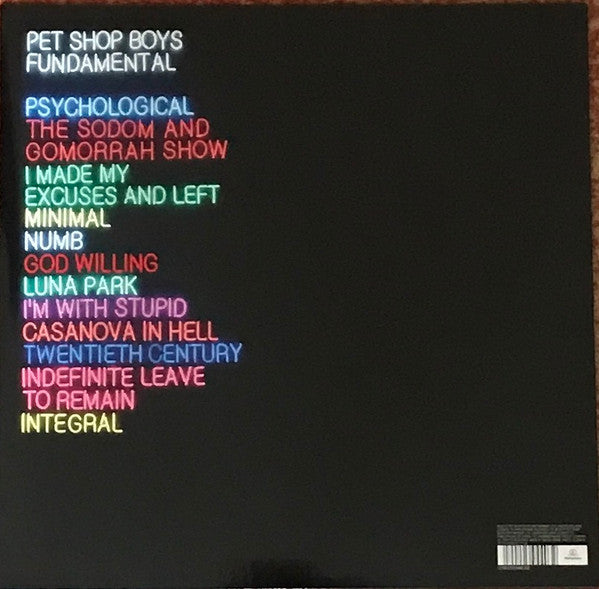 Pet Shop Boys – Fundamental 180 gram