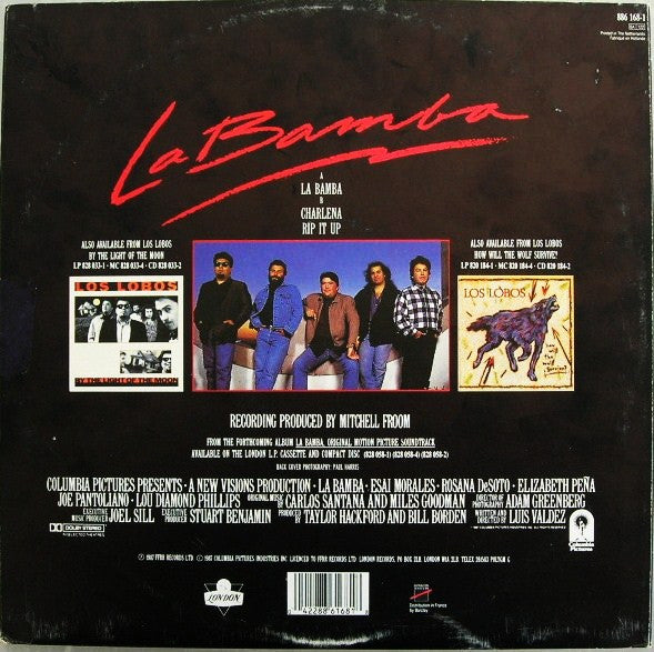 Los Lobos – La Bamba, Vinyl, 12", 45 RPM, Stereo