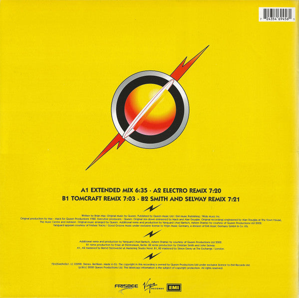 Queen + Vanguard – Flash (The Official Club Mixes) , 12", Single, 33 ⅓ RPM