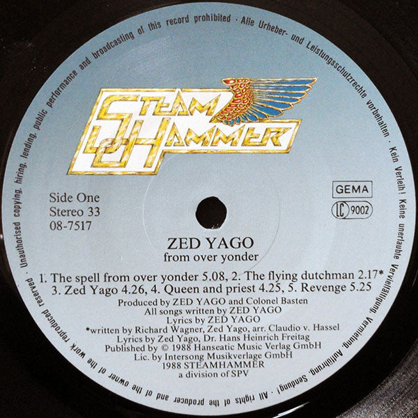 Zed Yago – From Over Yonder , 1 press , Germany