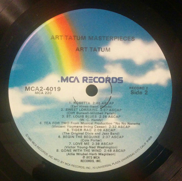 Art Tatum – Art Tatum Masterpieces 2LP , Gatefold
