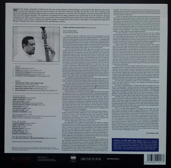 Charles Mingus And His Jazz Groups* – Mingus Dynasty