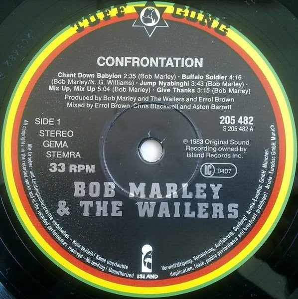 Bob Marley & The Wailers – Confrontation , gatefold