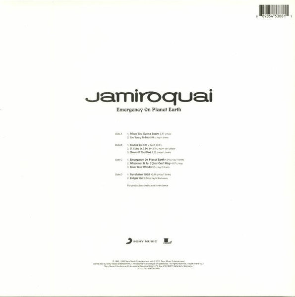 Jamiroquai – Emergency On Planet Earth , 2LP , Gatefold