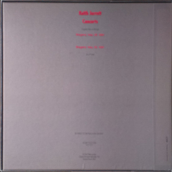 Keith Jarrett – Concerts , Box set , 3 LP , ECM