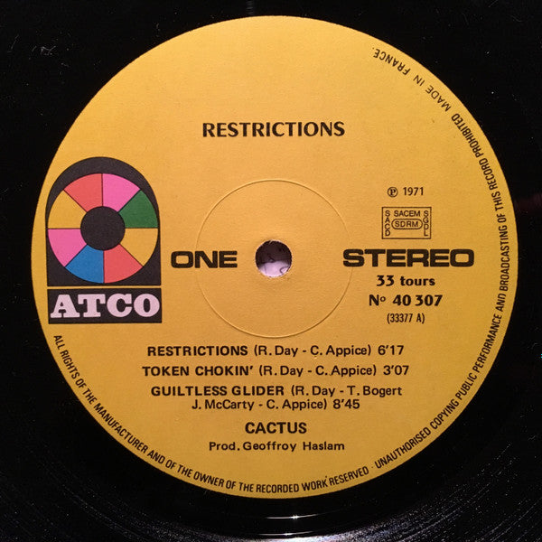 Cactus – Restrictions