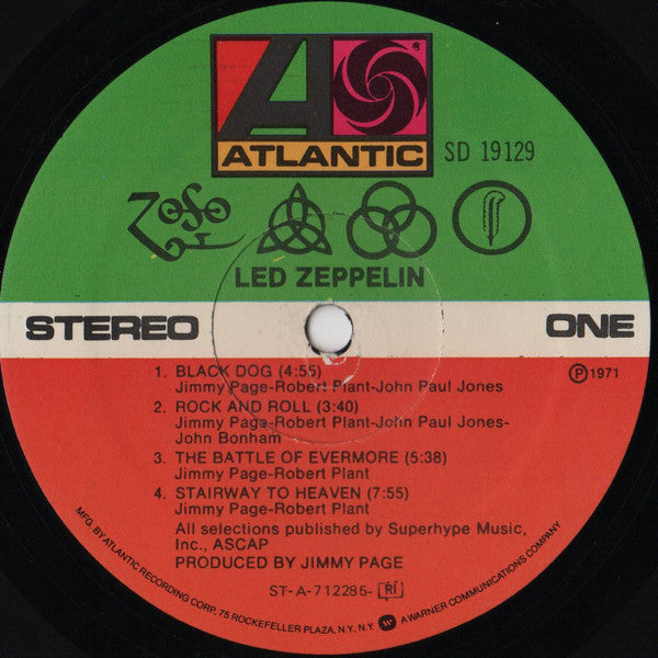 Led Zeppelin – Untitled, Gatefold