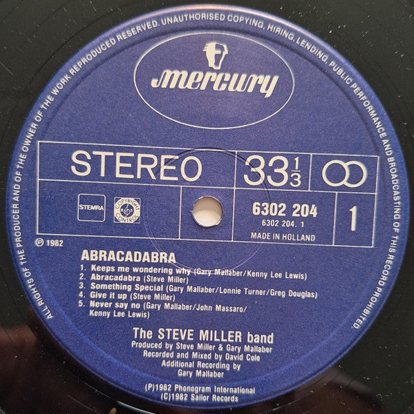 The Steve Miller Band* – Abracadabra