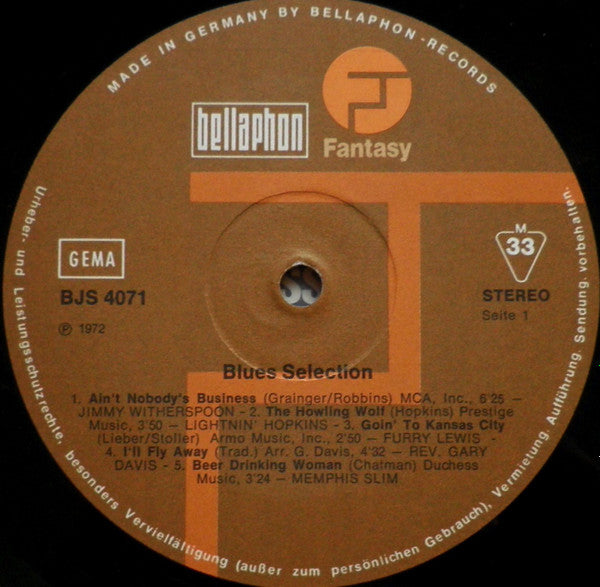Various – Blues Selection, 2xLP