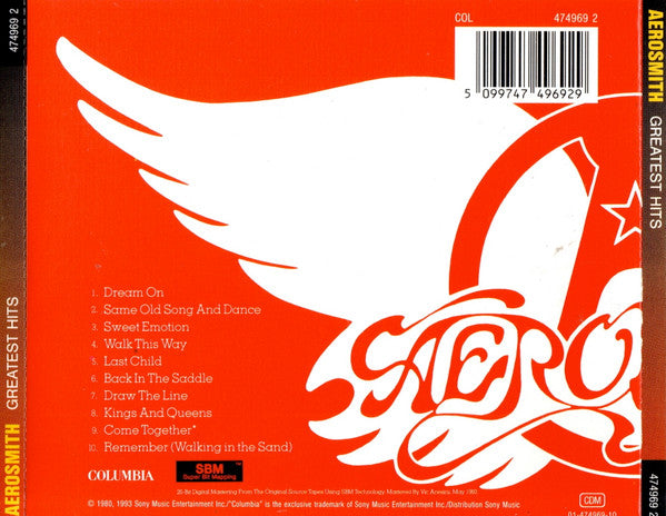 Aerosmith – Aerosmith's Greatest Hits, Limited Edition, Repress, SBM