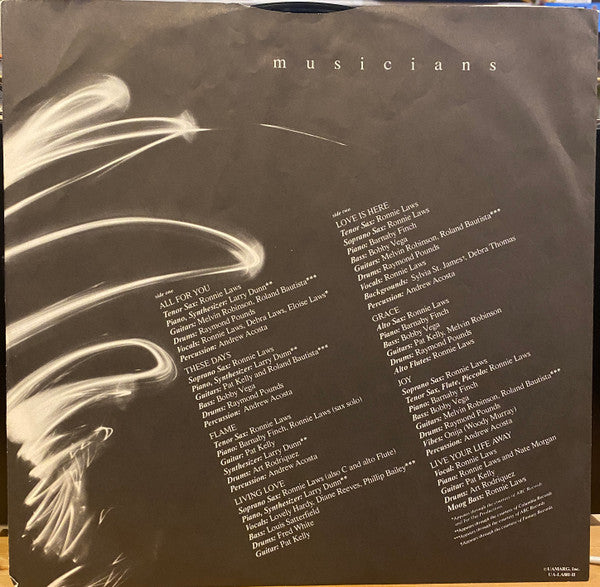 Ronnie Laws – Flame , 1 press , US