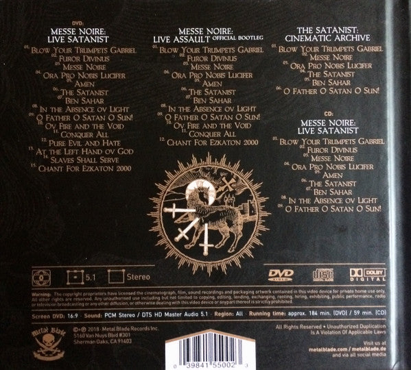 Behemoth – Messe Noire , CD + DVD , Digipak