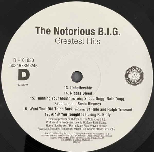 Notorious B.I.G. – Greatest Hits 2LP ,