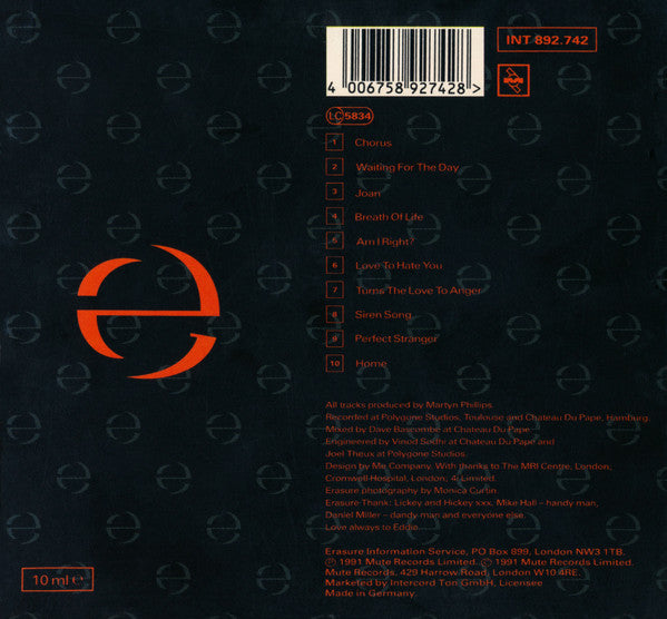 Erasure – Chorus, Box set