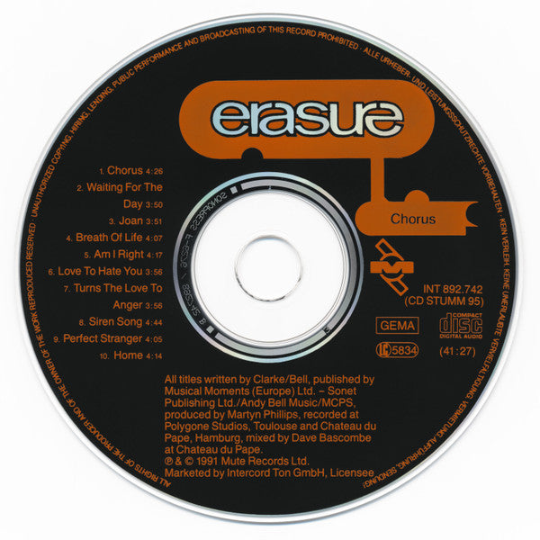 Erasure – Chorus, Box set