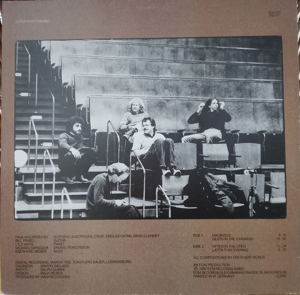 Eberhard Weber – Later That Evening , ECM