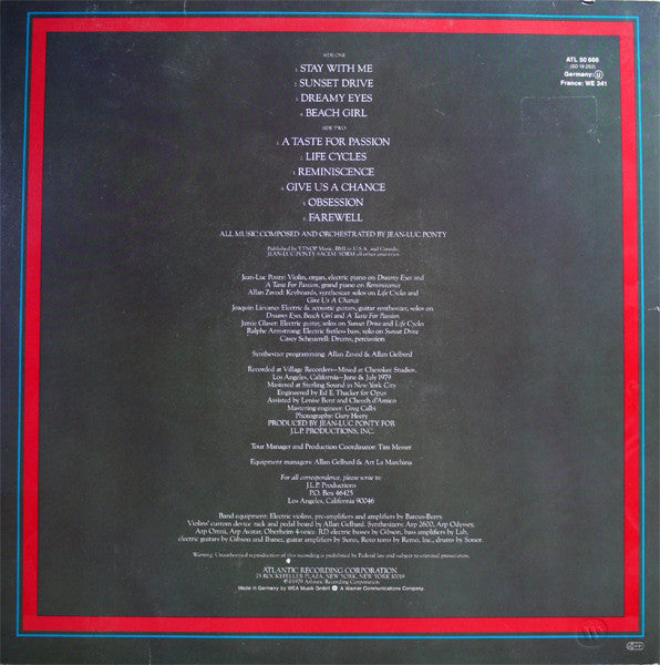 Jean-Luc Ponty – A Taste For Passion