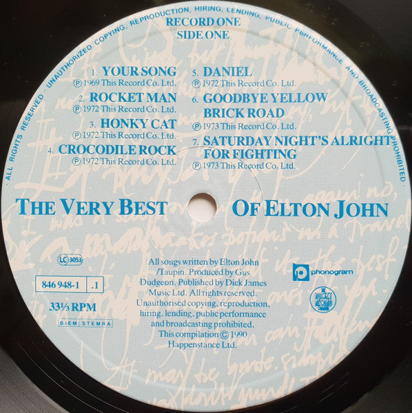 Elton John – The Very Best Of Elton John , 2LP