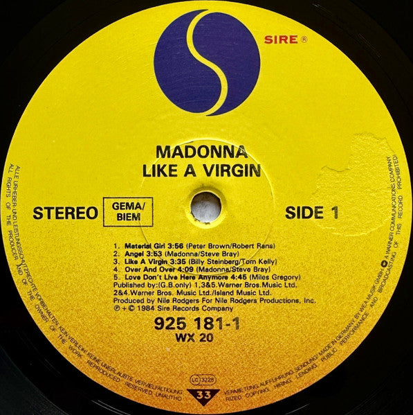 Madonna – Like A Virgin