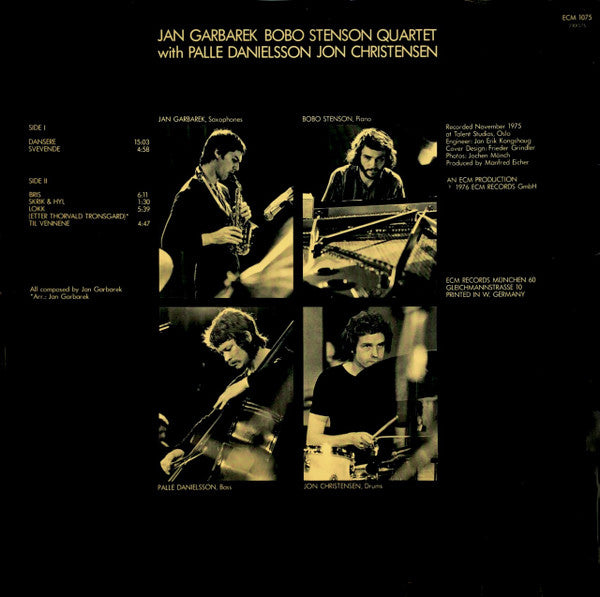 Jan Garbarek Bobo Stenson Quartet* – Dansere . ECM