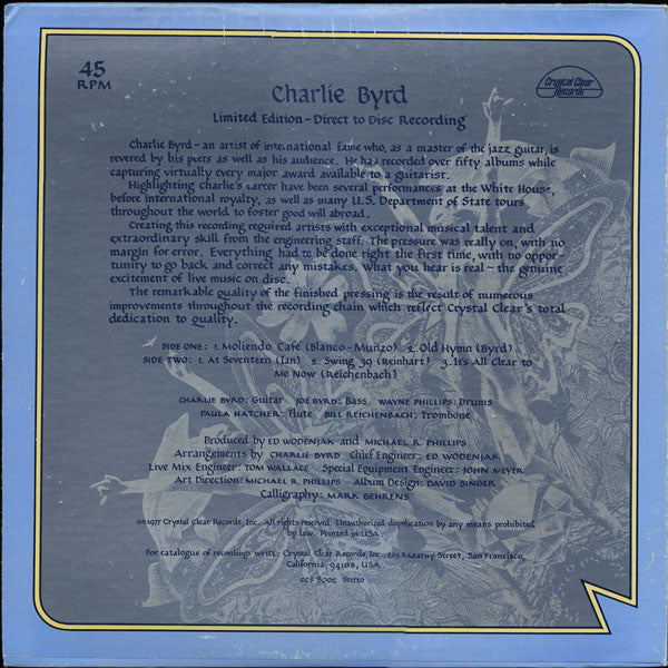 Charlie Byrd – Direct Disc Recording