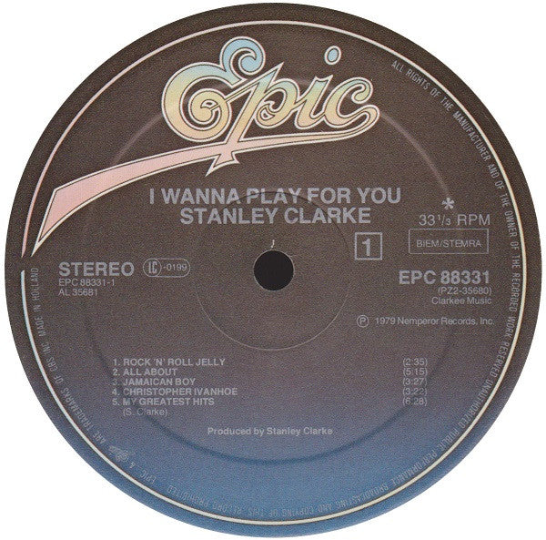 Stanley Clarke – I Wanna Play For You , 2LP , Gatefold