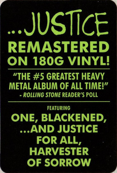 Metallica – ...And Justice For All, 2XLP