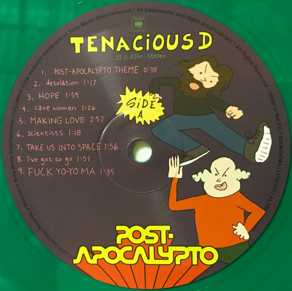 Tenacious D ‎– Post-Apocalypto   , Gatefold  + booklet  , Green Translucent