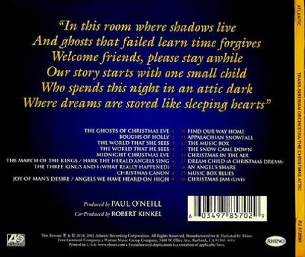 Trans-Siberian Orchestra – The Christmas Attic , CD , Digipack