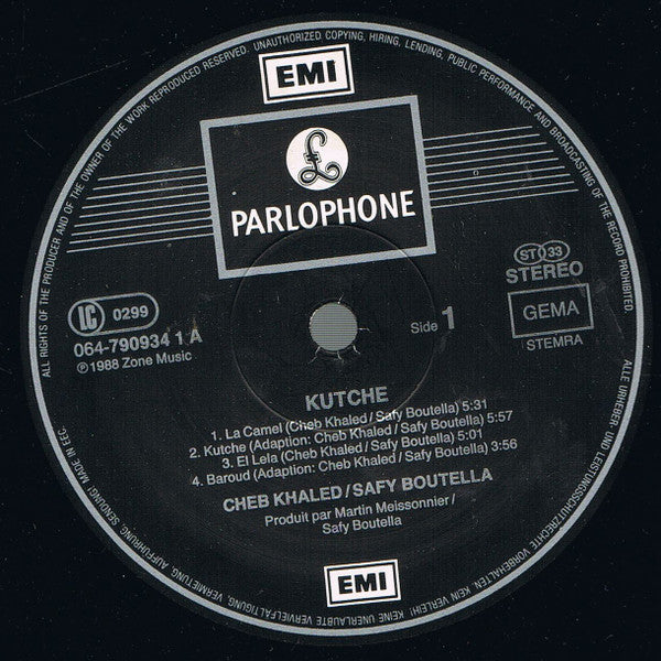 Cheb Khaled* & Safy Boutella – Kutché