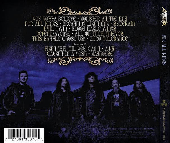 Anthrax – For All Kings, CD, EP, Limited Edition, Digipak