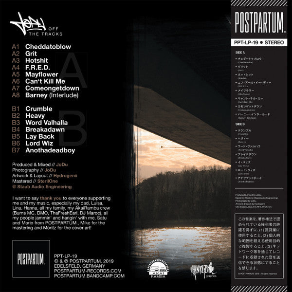 JoDu – Off The Tracks , Limited Edition, Numbered, 18/ 250, 180g, marble