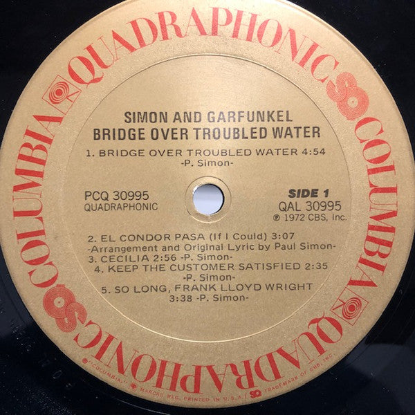 Simon And Garfunkel* – Bridge Over Troubled Water, Quadraphonic