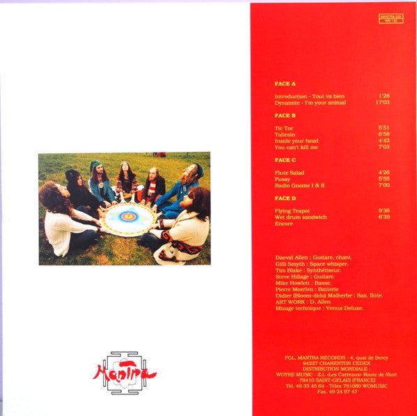 Gong – Live Au Bataclan 1973 2LP , Gatefold , RSD , Limited Edition , Pink Opaque + Green Transparent vinyl