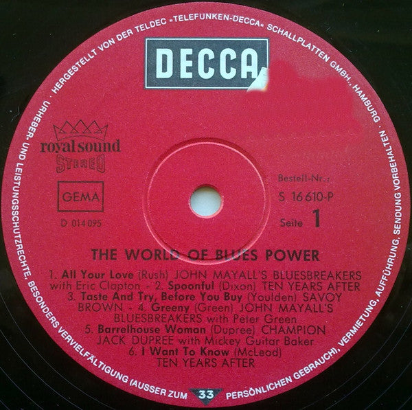 Various – The World Of Blues Power, Gatefold