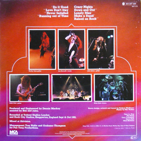 Tygers Of Pan Tang – Crazy Nights