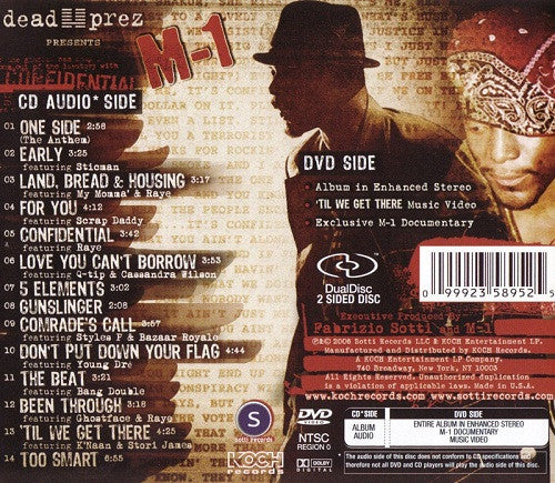 Dead Prez Presents M-1* – Confidential, CD, Album , Edited version