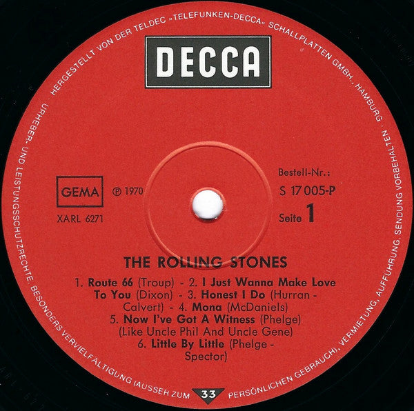 The Rolling Stones – The Rolling Stones cu poster original in stare f buna