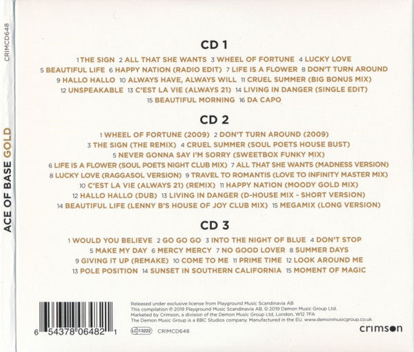 Ace Of Base – Gold , 3CD , digipack
