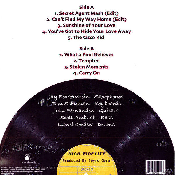 Spyro Gyra – Vinyl Tap , CLEAR VINYL , 180 gram