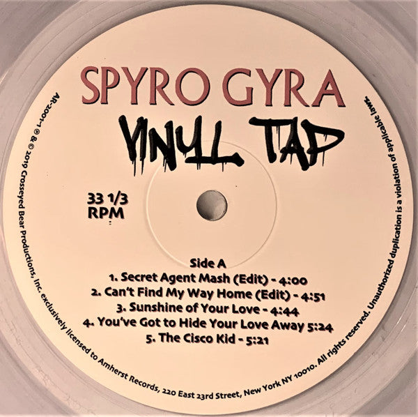 Spyro Gyra – Vinyl Tap , CLEAR VINYL , 180 gram