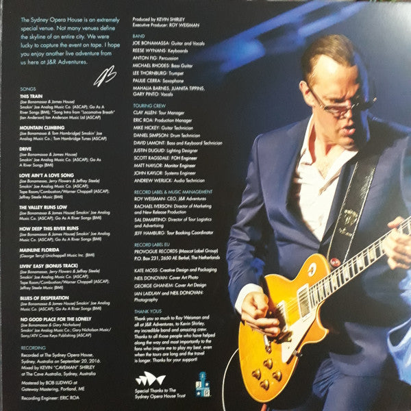Joe Bonamassa – Live At The Sydney Opera House, 2XLP