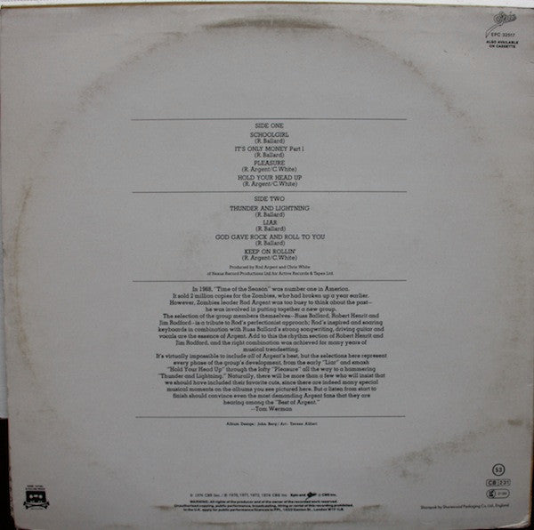 Argent – The Best Of Argent - An Anthology