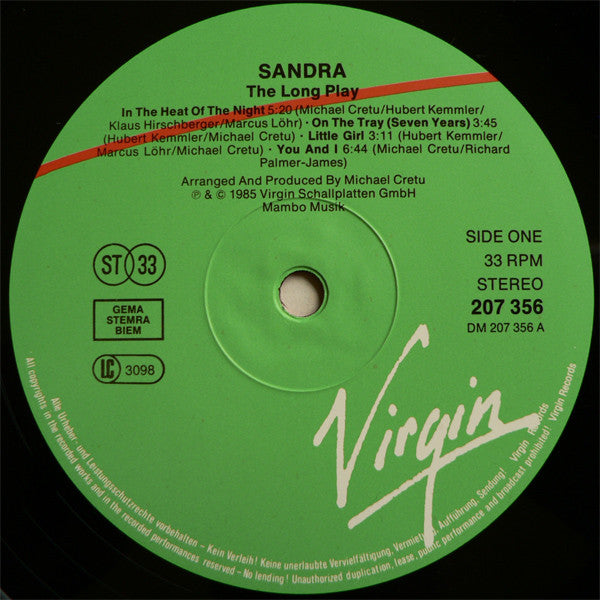 Sandra – The Long Play , 1 press , Germany