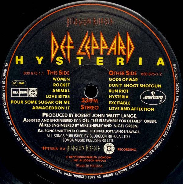 Def Leppard – Hysteria